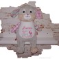 Preview: Hase Stofftier bestickt mit Name und Datum